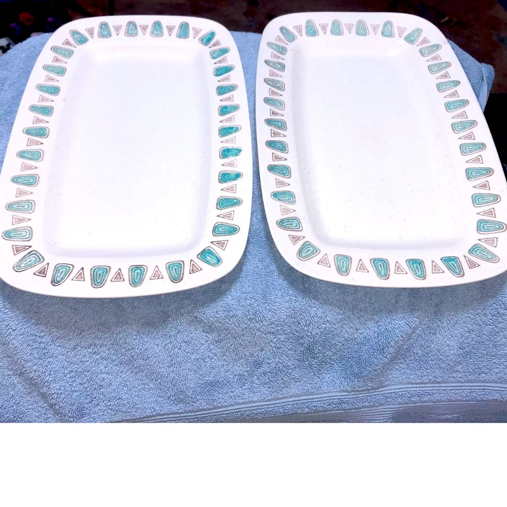 1950-60's Metlox Poppytrail Navajo Pattern Serving Platter